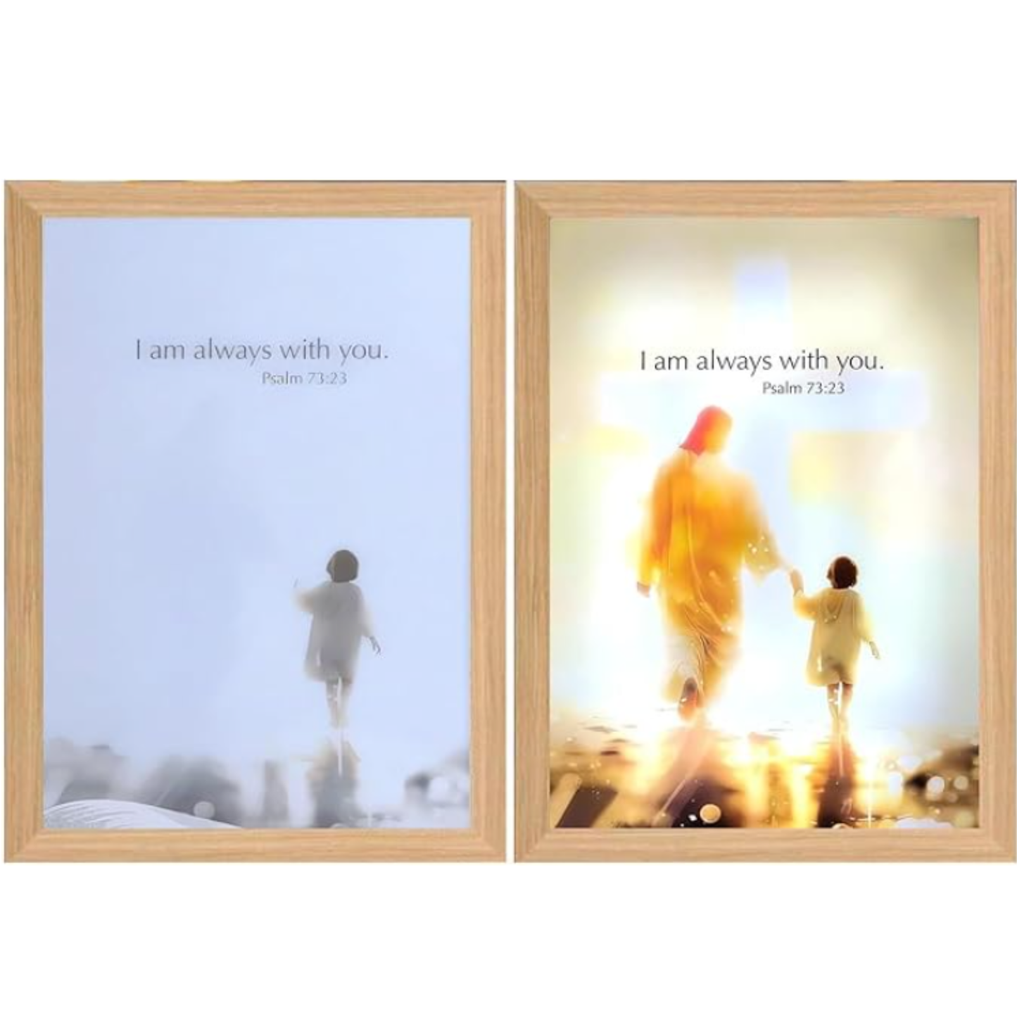 Cuadro jesus inspirativo lampara con LUZ LED 4D